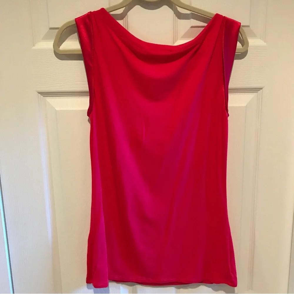 Tahari sleeveless top size medium red and orange - Picture 3 of 3